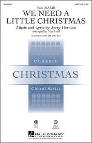 We Need a Little Christmas SATB choral sheet music cover Thumbnail